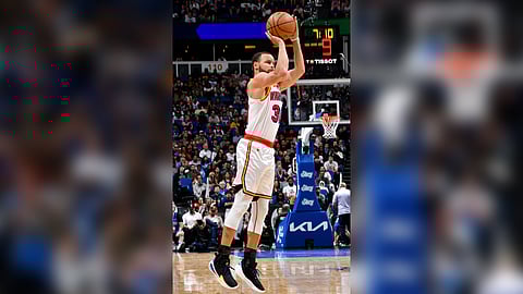 Stephen Curry lights up the Golden State scoreboard, firing 56 points, including 12 triples, en route to a 121-115 victory over the Orlando Magic in their Thursday NBA regular season game.