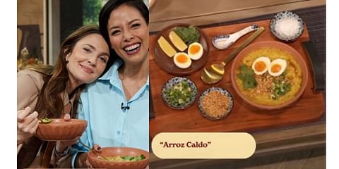 Drew Barrymore raves about Filipino Arroz Caldo on her show