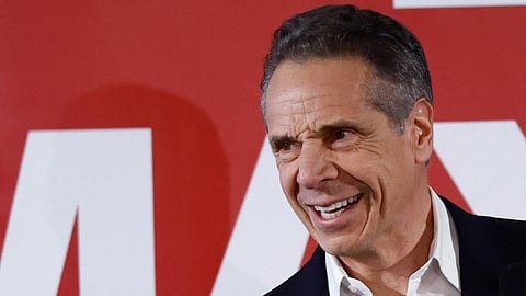 New York City mayoral candidate Andrew Cuomo attends an event at New York City Council of Carpenters in New York on 2 March 2025. 