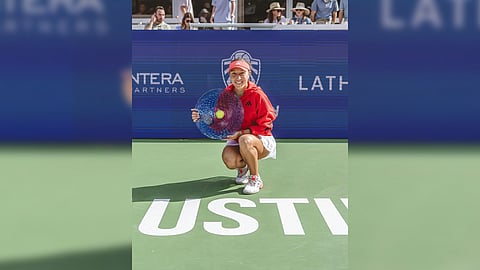 JESSICA Pegula celebrates with her first WTA title in 2025 following a 7-5, 6-2 win over McCartney Kessler 7-5, 6-2 in an all-American final in Austin, Texas. 