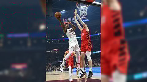 DE’ANDRE Hunter fires 18 of his 32 points to lead the Cleveland Cavaliers to a 133-129 overtime victory over the Portland Trail Blazers in the NBA regular season.  
