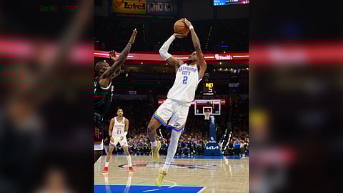 Shai Gilgeous-Alexander puts on a show, dropping 51 points to lead the Oklahoma City Thunder to a 137-128 win over the Houston Rockets in the NBA regular season.  