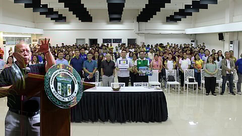 Engr. Donggay explains that the 200 kWh of solar-hydro energy now flowing in the Camiguin Provincial Capitol is a major step toward a sustainable energy future.