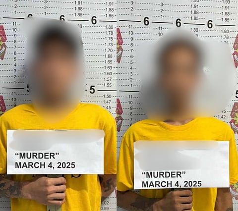 Mugshot photos of the murder suspects in a shooting incident in Navotas City last Wednesday, 5 March