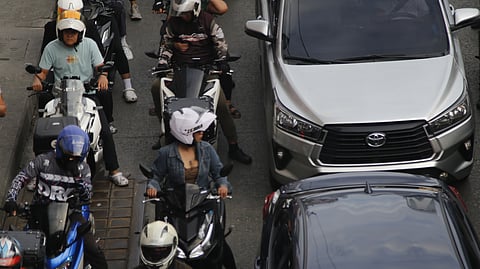 Despite policies being implemented regarding bike lanes along EDSA in Quezon City, some motorcycles are still occupying the lane. 