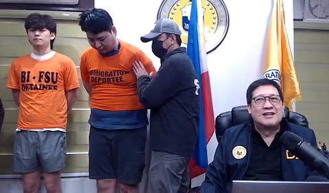 During a virtual press conference on Sunday moring, the Bureau of Immigration presented the re-arrested Korean national who escaped last Tuesday after he attended his hearing at the Quezon City RTC, the individual who helped him to escaped was also arrested.