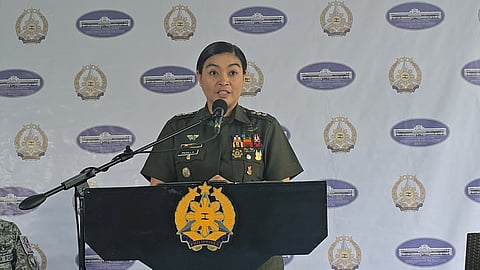 Armed Forces of the Philippines (AFP)  spokesperson Col. Francel Margareth Padilla (Photo by Lade Kabagani)
