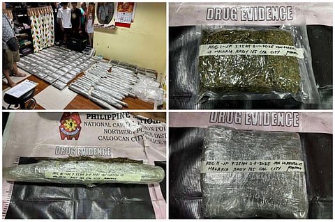 Recovered dried marijuana in North Caloocan