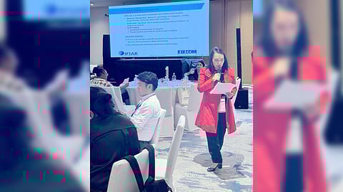 Securities and Exchange Commission Oversight Assurance Review team leader Guada May Preciados outlines audit quality, financial reporting integrity in a global workshop for independent audit regulators.