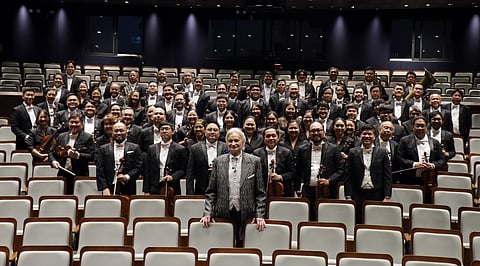 The Philippine Philharmonic Orchestra with Maestro Nowak.