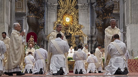 File photo of priestly ordinations in St. Peter's Basilica