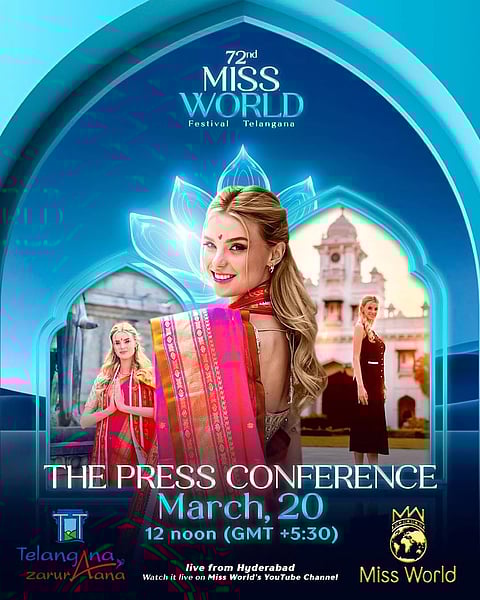 Telangana to host 72nd Miss World Festival, uniting 120 nations