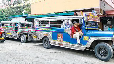 JEEPNEYS wait for passengers at a terminal in Nagtahan on Thursday morning. Transport group Manibela announced that it will stage a three-day protest against the alleged ‘false’ public utility vehicle modernization data from government agencies.
