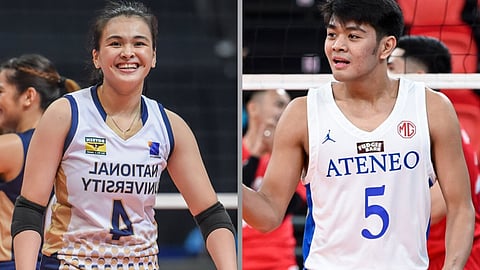 Bella Belen of National University (NU) and Kennedy Batas of Ateneo de Manila University