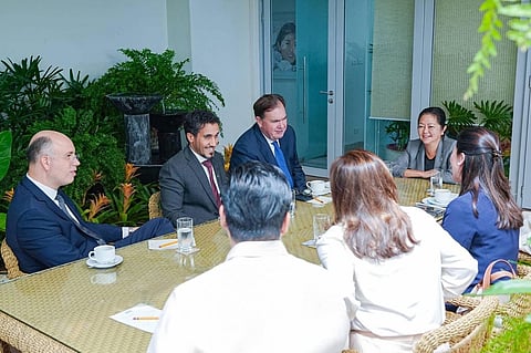 FIRST Lady Liza Araneta-Marcos meets with top executives from DP World at her office in Manila on 19 March emphasizing the Philippines’ strategic position as a key hub in global trade.
