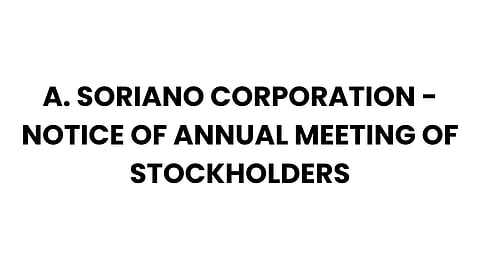 A. SORIANO CORPORATION