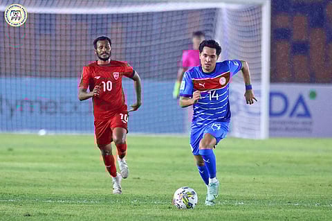 RANDY Schneider supplies the firepower that lifted the Filipinos to a 4-1 win over Maldives in the AFC Asian Cup qualifiers last Tuesday at the New Clark City Stadium in Tarlac. 