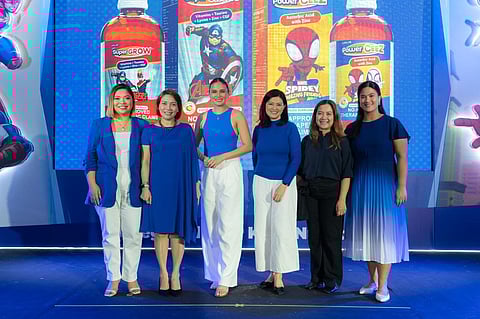 Nerissa Inumerable, Unilab United Home marketing director; Anelle A. Forbes, Unilab Division vice president and Consumer Cluster head; Isabel Oli-Prats; Dr. Emaluz Parian De Los Angeles, Diplomate of Philippine Society for Pediatric Gastroenterology, Hepatology and Nutrition; Yasmin Mallari, head of Unilab Corporate Media Group, and Samantha Tengco, Unilab United Home product associate.
