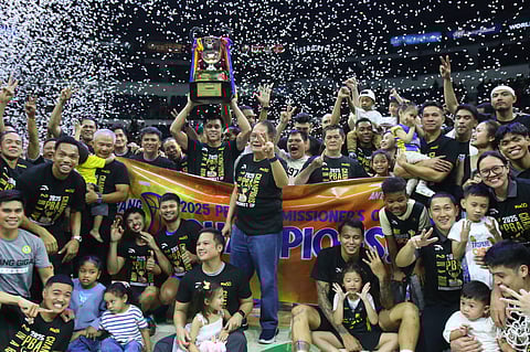 TNT rules the PBA Commissioner's Cup after edging Barangay Ginebra, 87-83, in overtime in Game 7 of the finals Friday at the Smart Araneta Coliseum.    