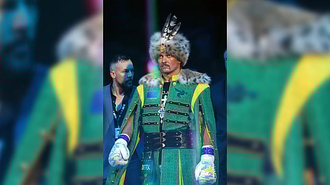 World heavyweight champion Oleksandr Usyk takes pride in financing the Ukrainian army in his country’s war with Russia.