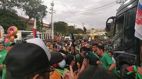 Pro Duterte supporters gather on Friday at Liwasang Bonifacio in Manila to celebrate 80th birthday of FPRRD.