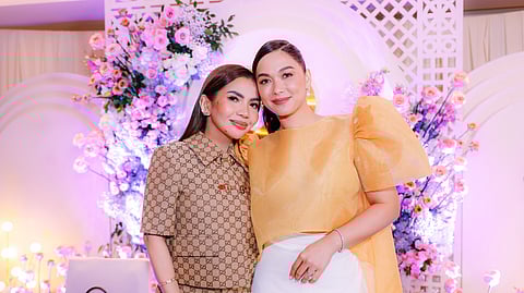 Beautederm Corporation founder Rhea Anicoche Tan and Maja Salvador.