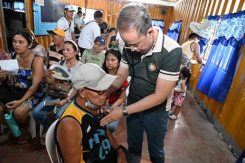 PCSO joins NHA Community Caravan for residents of Barangay San Jose, Rodriguez, Rizal.