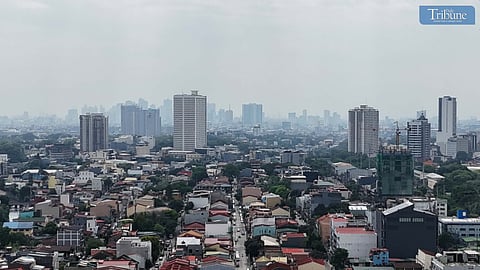 A view of Metro Manila seen from Quezon City on Wednesday, 2 April 2025, following the deadly earthquake in Myanmar. The Palace urged local government unit (LGU) officials to conduct building inspections and enforce strict permit issuance as a precaution against the Big One.  