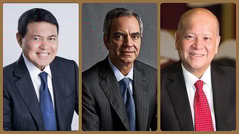 Manny Villar, Enrique Razon, Ramon Ang
