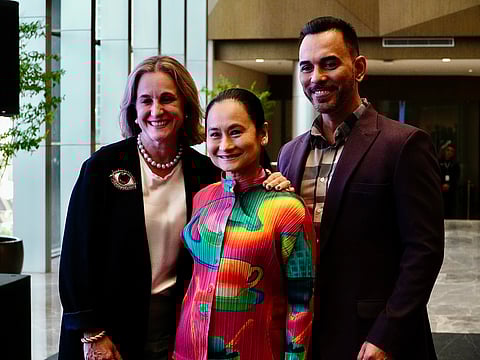 (From left) Steps Dance Studio managing directdor Sofia Zobel Elizalde, Ballet Manila artistic director Lisa  Macuja-Elizalde and Circuit Makati Arts and Culture managing directdor Christopher Mohnani.