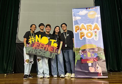 (From left) Para Po! creators Charlotte Timbreza, MJ Lenomta, Eriond de Jesus, Iyanla Bagasan and Marcus Florentino from the Benilde Game Design and Development Program.