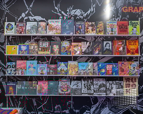 The comics and graphic novels at the Philippine Stand at the Leipziger Buchmesse 2025.