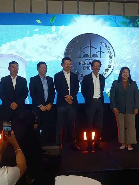 The unveiling of the 100% renewable energy badge for Ajinomoto Philippines