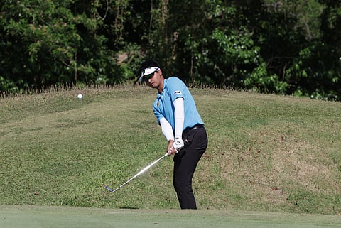 Shinichi Suzuki works his way around the green during the 2025 ICTSI Eagle Ridge Junior PGT Championship yesterday in Gen. Trias, Cavite.