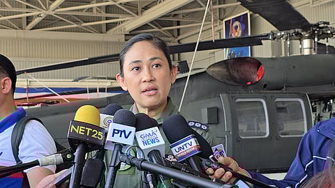 Philippine Air Force (PAF) spokesperson Col. Ma. Consuelo Castillo (Photo by Lade Kabagani)