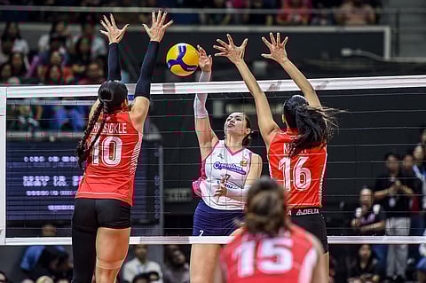 Michelle Gumabao and Creamline attempt to pull off a come-from-behind best-of-three series win against Petro Gazz on Saturday in the PVL All-Filipino Conference.