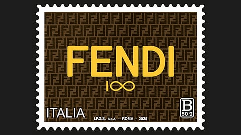 FENDI RECEIVES SPECIAL STAMP FOR ITS 100TH ANNIVERSARY 