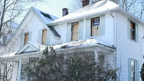 Exterior of the house on Blake Street in Waterbury, Connecticut, where a man says he was held captive for 20 years by his stepmother.