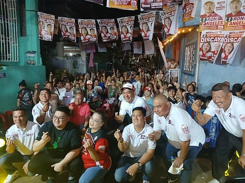 WITH passion and purpose, Pasig City mayoral candidate Sarah Discaya, flanked by District 1 council hopefuls, flashes a heart sign to a cheering crowd during a spirited public caucus in Barangay Sumilang on Tuesday evening. The symbolic gesture, set against a backdrop of community hopes and campaign energy, underscored their message of unity, compassion and a shared vision for a better Pasig.