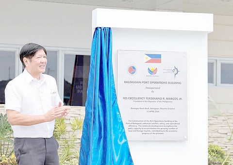 PRESIDENT Ferdinand 'Bongbong' Marcos Jr. led the inauguration of the Port Operations Building in Balingoan, Misamis Oriental on Tuesday. 