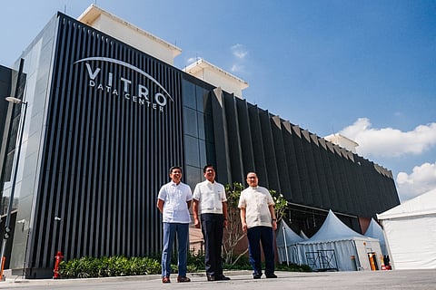 President Ferdinand Marcos Jr. leads the inauguration of the VITRO Santa Rosa (VSR) Data Center in Santa Rosa City, Laguna, the Philippines’ first AI-ready and largest hyperscale facility April 23, 2025.  

Developed by VITRO Inc., a subsidiary of ePLDT, the data center is designed to support cloud services, enterprise systems, and AI technologies with a 50-megawatt capacity and over 13,000 square meters of white space. Equipped with NVIDIA GPU servers, it enables advanced real-time analytics and automation while promoting sustainability by using 35% renewable energy and energy-efficient systems. 

From left to right: DICT Sec. Henry Rhoel Aguda, President Ferdinand Marcos Jr., PLDT Chairman Manny V. Pangilinan 