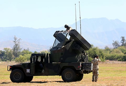 Air vigilance American Army personnel operate the Avenger Short Range Air Defense System during a live-fire exercise Sunday in San Antonio, Zambales, as part of the Philippines-US ‘Balikatan’ military exercises.