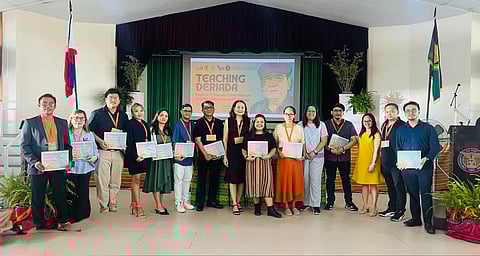 Scholars and educators who shared their time and expertise were acknowledged during the second Leoncio P. Deriada Conference in Iloilo City.