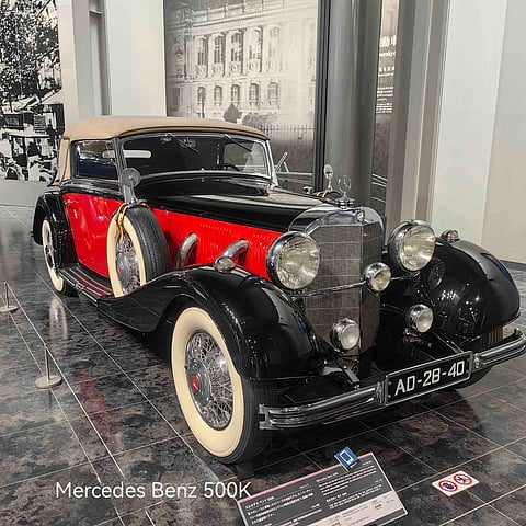 The Mercedes-Benz 500K — where 1930s luxury met supercharged power in style.