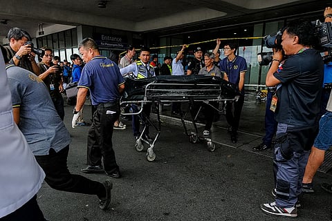 DMW aiding OFW after NAIA crash