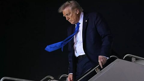 US President Donald Trump says 'I don't know' whether he is obligated to uphold the US Constitution. 