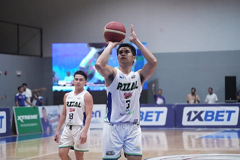 Michael Cañete posts 25 points and 12 rebounds to lead Rizal to a 91-80 win over Cebu in the MPBL 2025 Season late Tuesday at the Paco Arena in Manila.