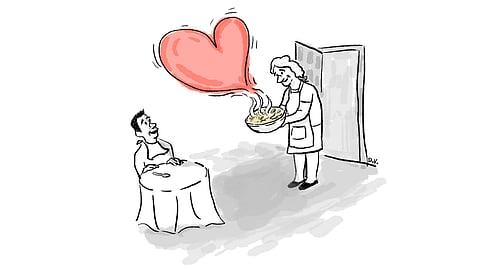 Love came in the form of packed baon, unsolicited advice and the rice being passed around the dinner table. 