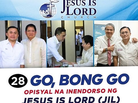 JIL Church backs Bong Go 