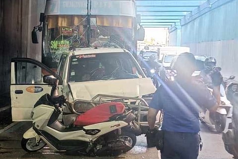 Quezon Ave. tunnel mishap injures 6